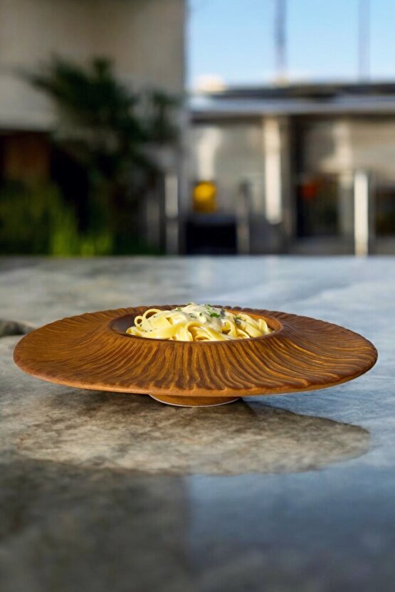 Mantra Porselen Makarna ve Salata Tabağı Çukur Dekoratif Tabak 28cm 1 Adet
