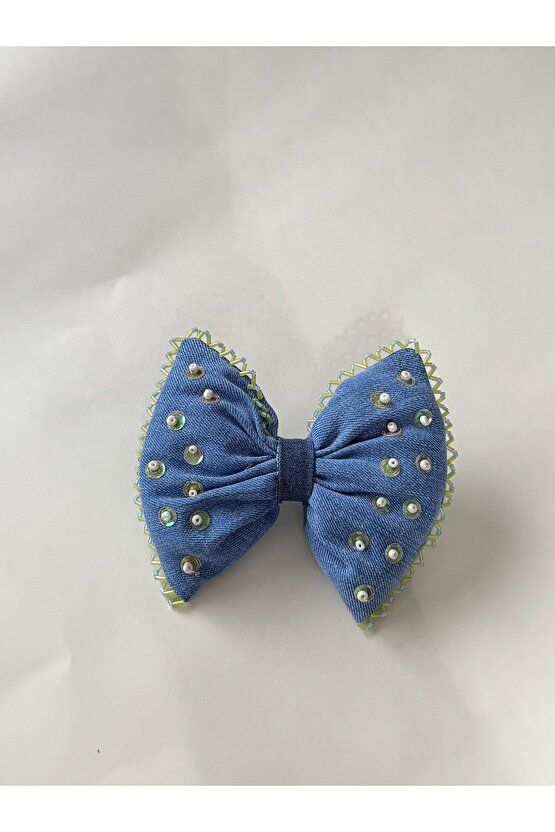 Boncuk İşlemeli Fiyonk Otomatik Toka 4