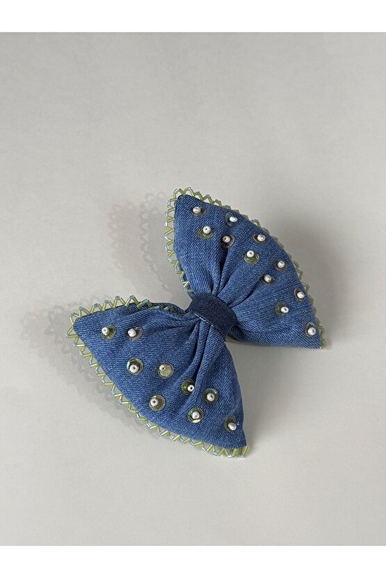 Boncuk İşlemeli Fiyonk Otomatik Toka 4