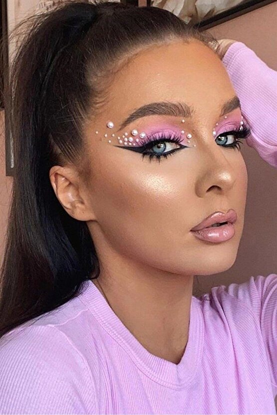 İncili Sticker Kendinden Yapışkanlı Saç, Yüz,Vücut,Tırnak Süsleme Aksesuarı