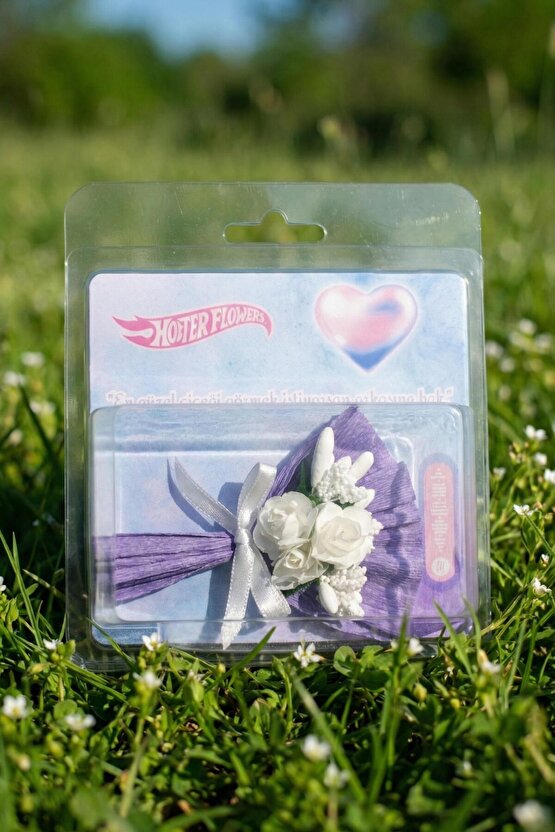 Minik Buket Hotter Flowers Çok Güzelsin Mesajlı Tasarım Kutu Gül Buketli Aynalı Hediye