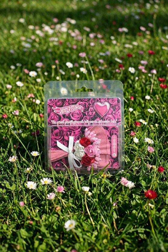Minik Buket Özel Tasarım Kutulu Aynalı Çiçek Hotter Flowers Hediyelik