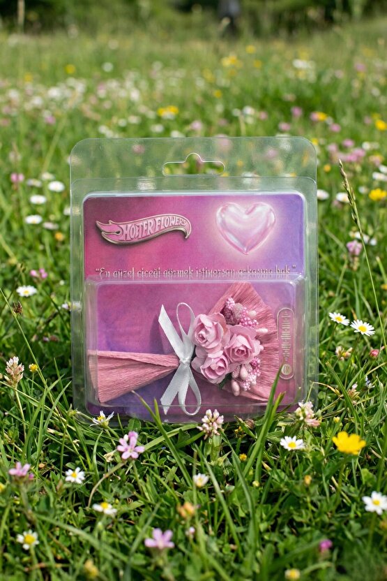 Minik Buket Sevgiliye Hediye Hotter Flowers Aynalı Romantik Pembe Gül Aranjmanı