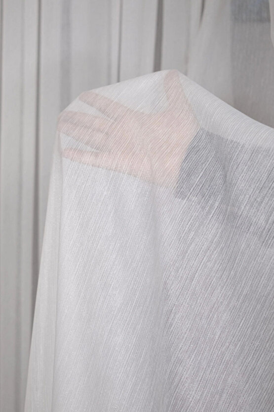 Brillant Gumus Simli Bambu Tul Perde 13 Sık Pileli Vıdeolu Gulsemperdeonlıne