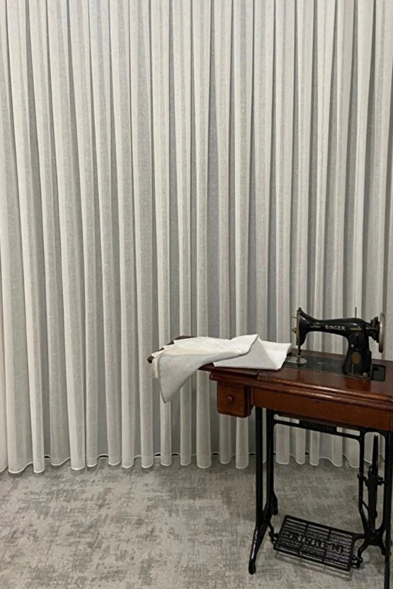 Brıllant Foldet Keten Tül Perde 13 Sık Pile Ozel Olcu Dıkılır