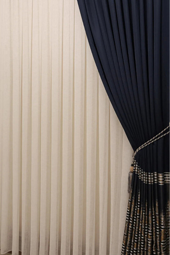 Brıllant Foldet Keten Tül Perde 13 Sık Pile Ozel Olcu Dıkılır