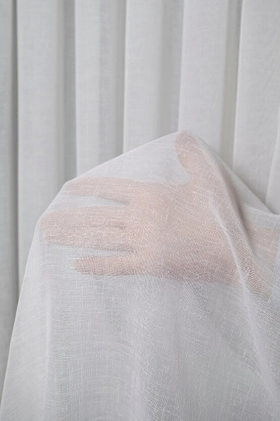 Brıllant Foldet Keten Tül Perde 13 Sık Pile Ozel Olcu Dıkılır