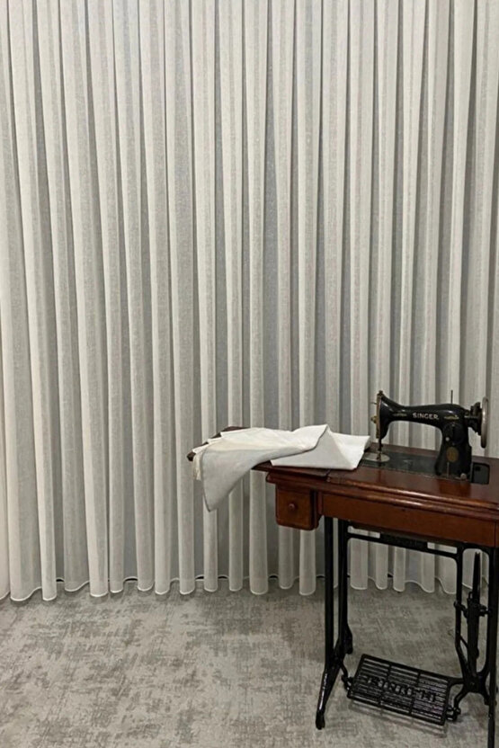 Brıllant Foldet Keten Tül Perde 13 Sık Pile Ozel Olcu Dıkılır