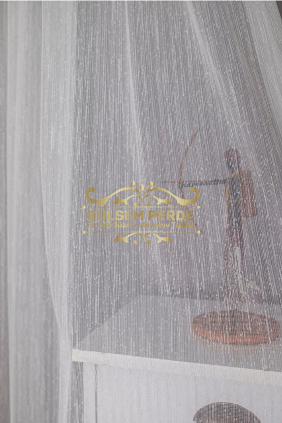 Brillant Keten Şantuk Tül Perde 13 (SIK) Pile Ozel Olcu Yapılır