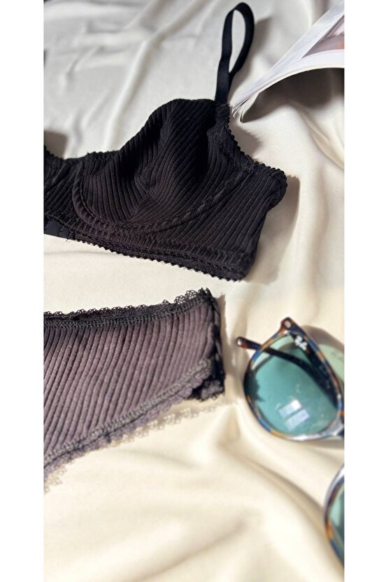 Soft Touch Pamuklu Balenli Sütyen Takımı