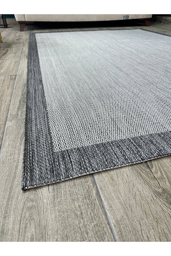 Kolay Temizlenen Yıkanabilir Kaymaz Dokuma Taban Bordürlü Sisal Halı