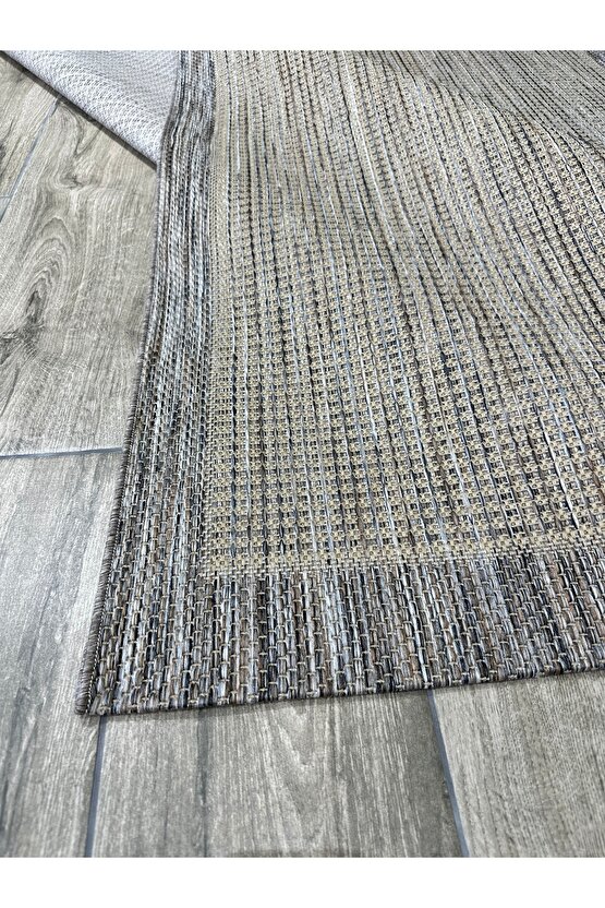 Kolay Temizlenen Yıkanabilir Kaymaz Dokuma Taban Bordürlü Sisal Halı