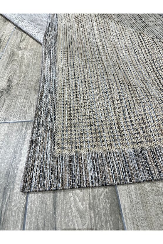 Kolay Temizlenen Yıkanabilir Kaymaz Dokuma Taban Bordürlü Sisal Halı