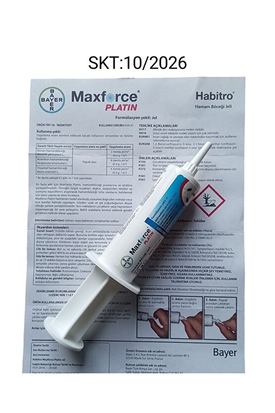 Maxforce Platin Hamamböceği Jeli 20 gr 2027 Yeni Tarihli