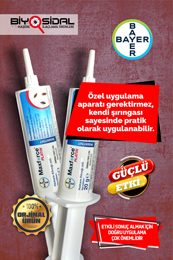 Maxforce Platin Hamamböceği Jeli 20gr X 2 Adet ( : 2027 )