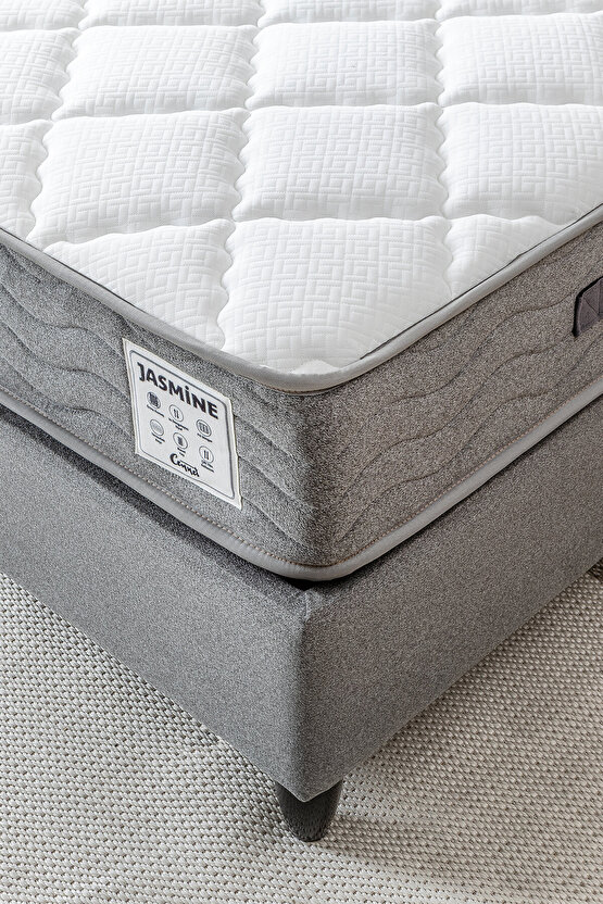 Jasmine Modeli Tek Kişilik Yatak Full Ortopedik Paket Yaylı Sistem