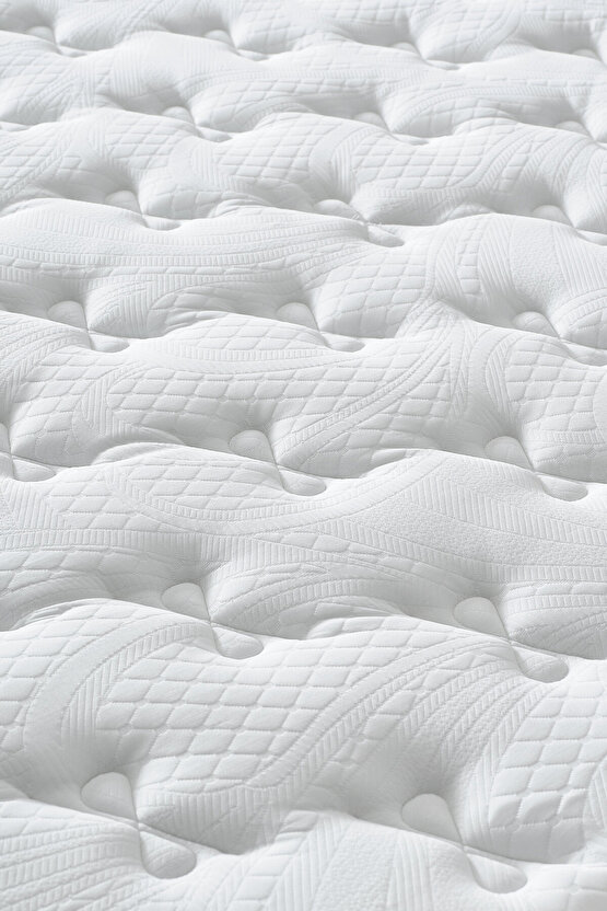 Melisa Çift Kişilik Sandıklı Baza + Full Ortopedik Paket Yaylı Visco Yatak + Başlık 3