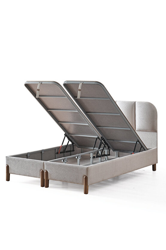 Bohem Prime Çift Kişilik Sandıklı Baza ve Başlık 2’li Set Şık Tasarım