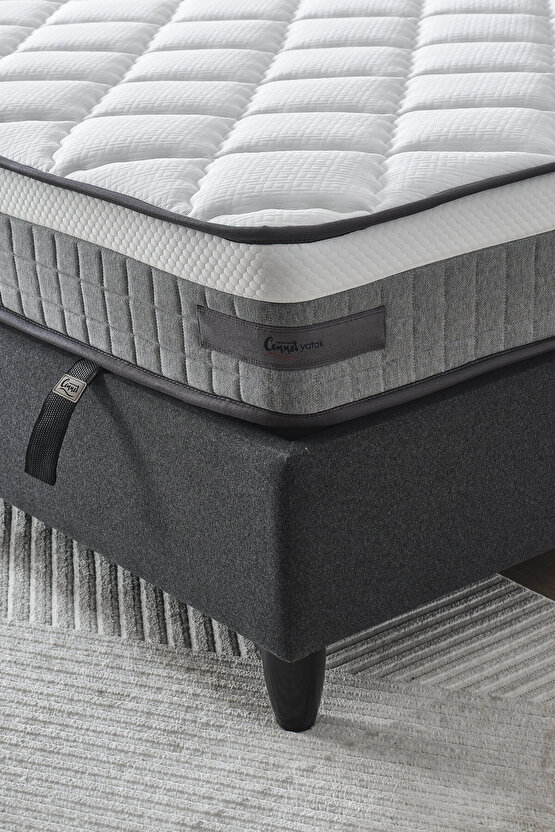 Gisela Modeli Çift Kişilik Pedli Paket Yaylı Full Ortopedik Yatak