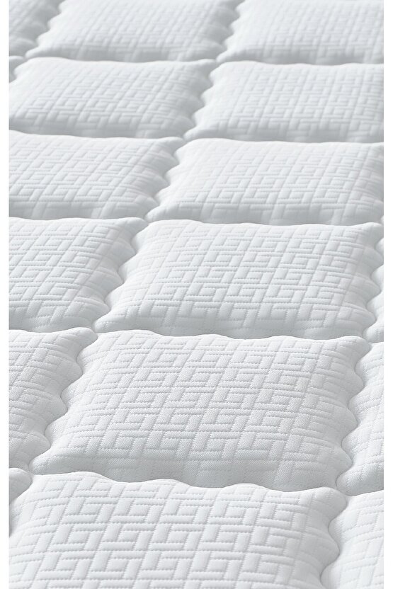 Menekşe Serisi Çift Kişilik Antibakteriyel Full Ortopedik Yataklı Baza ve Başlık Seti 3 lü Set