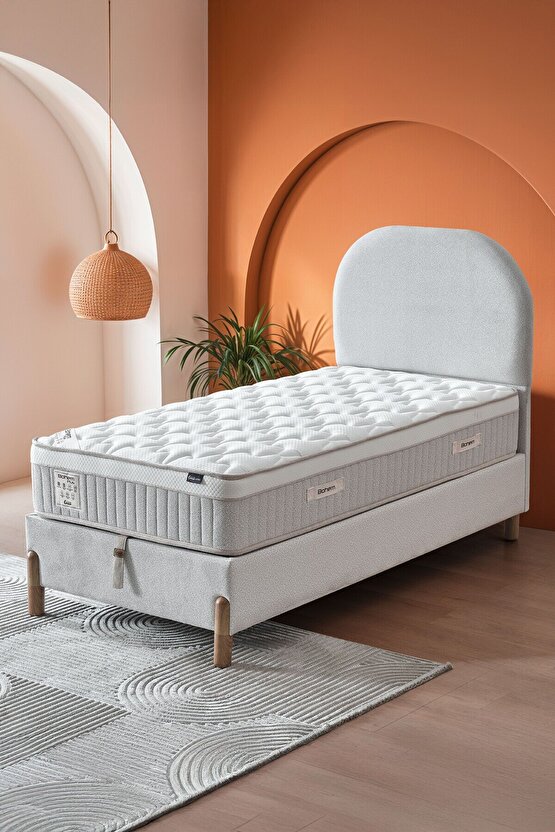 Bohem Plus Tek Kişilik Uyku Seti – Pocket Yaylı Yatak, Sandıklı Baza, Başlık3 lü Set