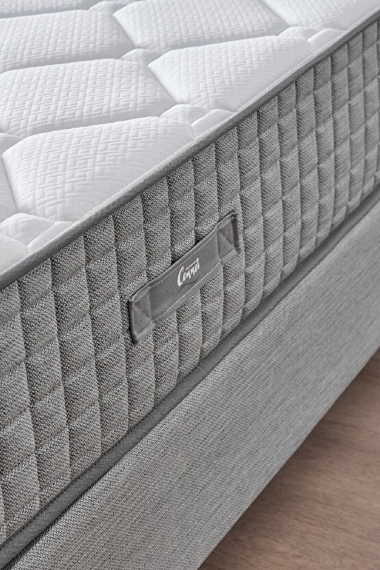 Mimoza Modeli Çift Kişilik Paket Yaylı Yatak Full Ortopedik ve Antibakteriyel Özellikli