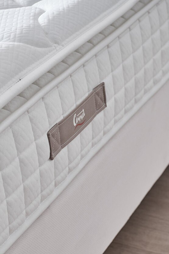 Zambak Modeli Çift Kişilik Pedli Paket Yaylı Full Ortopedik Antibakteriyel Yatak