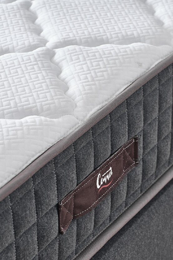 Menekşe Modeli Tek Kişilik Paket Yaylı Yatak Antibakteriyel ve Full Ortopedik Sistem