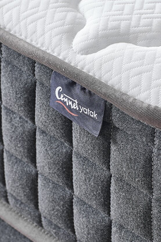 Menekşe Modeli Tek Kişilik Paket Yaylı Yatak Antibakteriyel ve Full Ortopedik Sistem