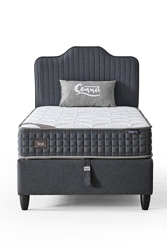 Menekşe Modeli Tek Kişilik Paket Yaylı Yatak Antibakteriyel ve Full Ortopedik Sistem