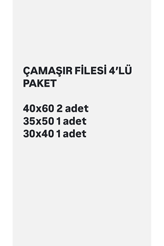 ÇANAŞIR FİLESİ 4’LÜ PAKET