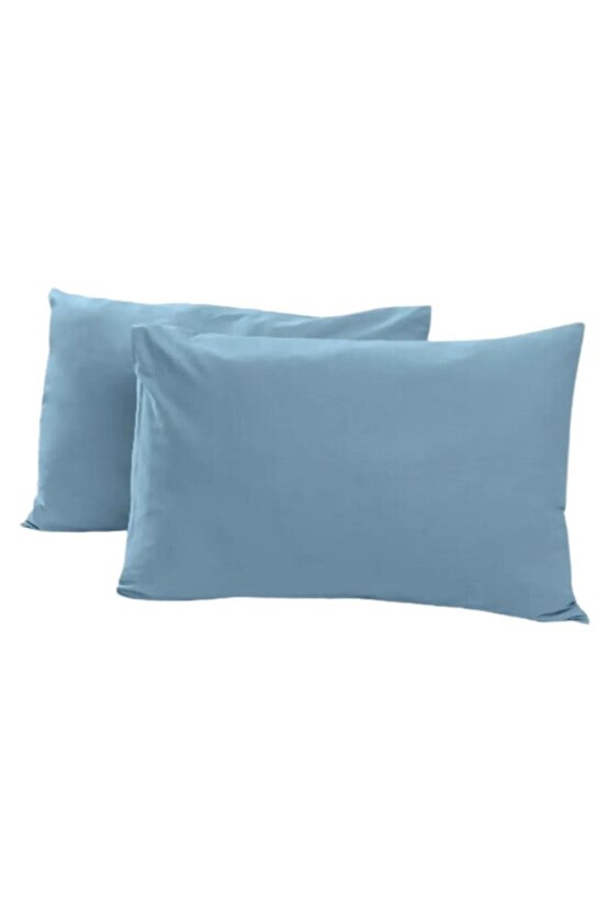 %100 Cotton ( Pamuk) 2 Adet 50x70 Cm Petrol Rengi Yastık Kılıfı Pillow Case