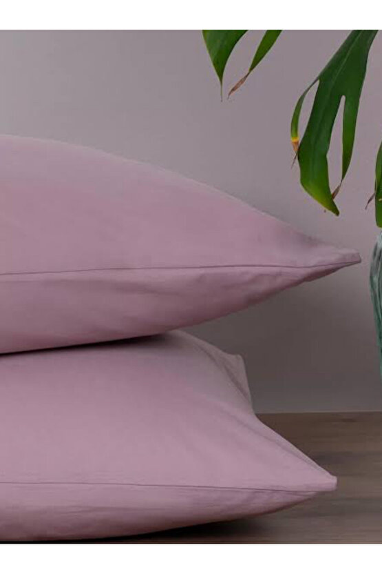 %100 Cotton (PAMUK) 2 Adet 50x70 Cm Gül Kurusu Yastık Kılıfı Pillow Case