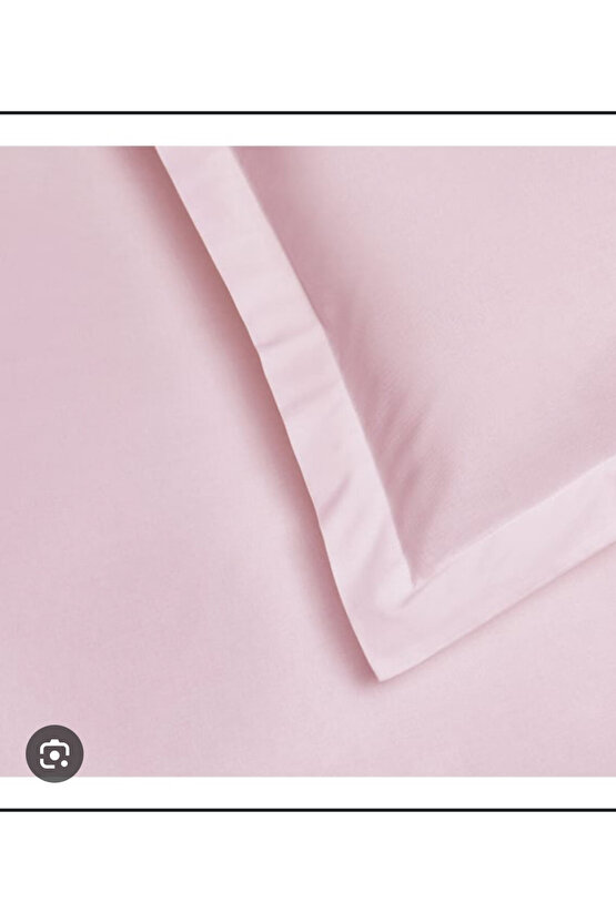 %100 COTTON PEMBE YASTIK KILIFI (2 ADET)