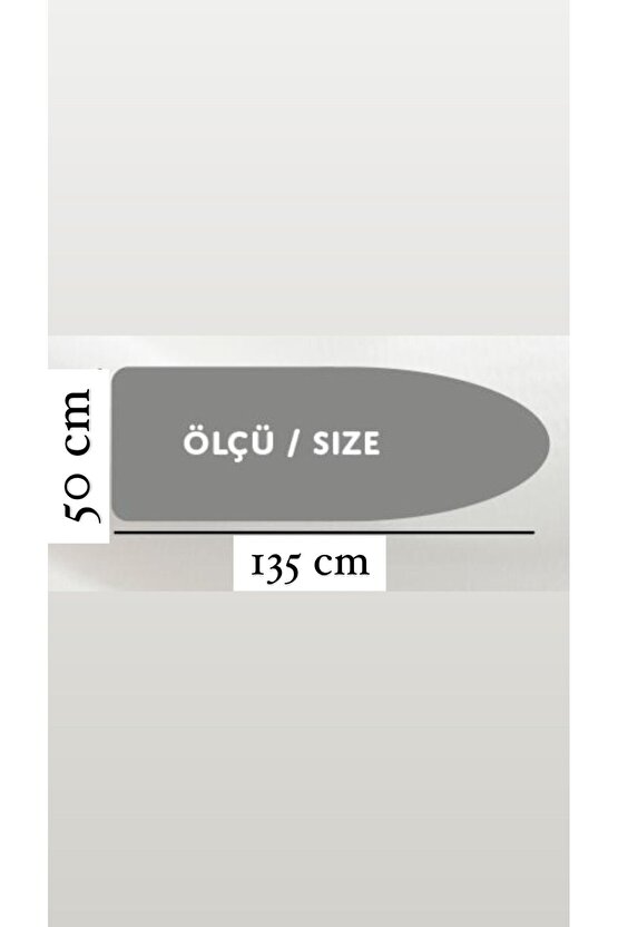 Luxury Rose Ütü Masası Kılıfı Bezi Örtüsü (50X135CM)