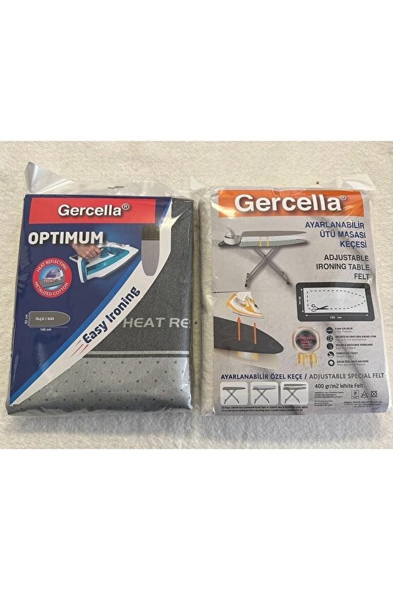 Avantajpaket: Optimum Ütü Masası Kılıfı Ayarlanabilir Ütü Masası Keçesi