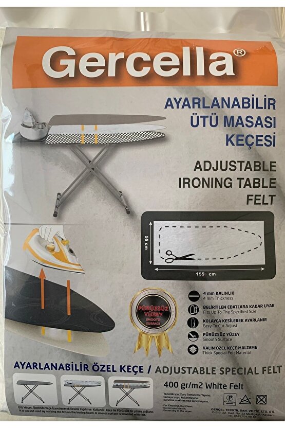 Avantajpaket: Optimum Ütü Masası Kılıfı Ayarlanabilir Ütü Masası Keçesi