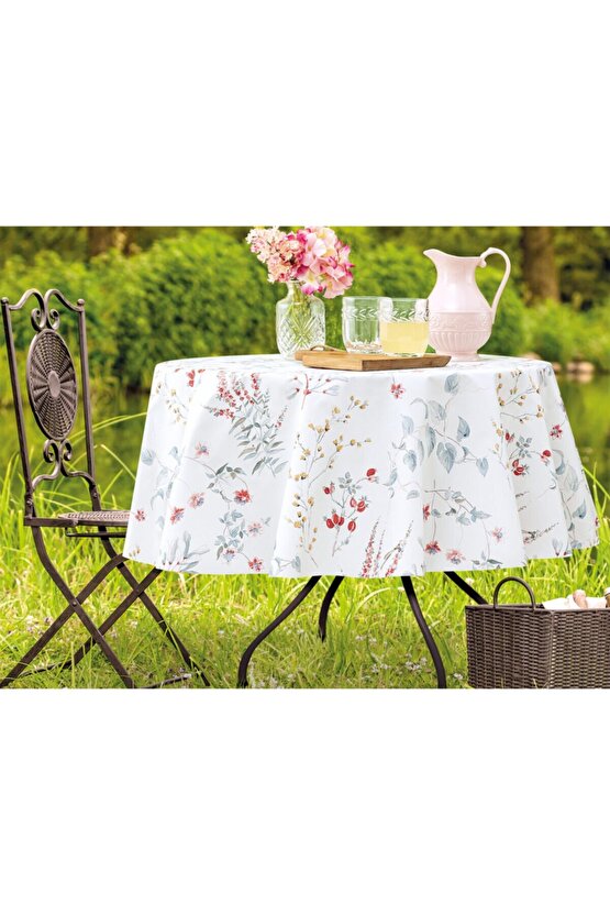 Gemma Masa Örtüsü - Mavi - 140 Cm