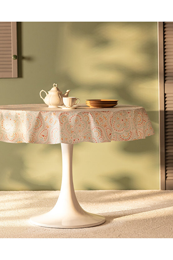 Ancre Pvc Masa Örtüsü - Mavi - 140 cm