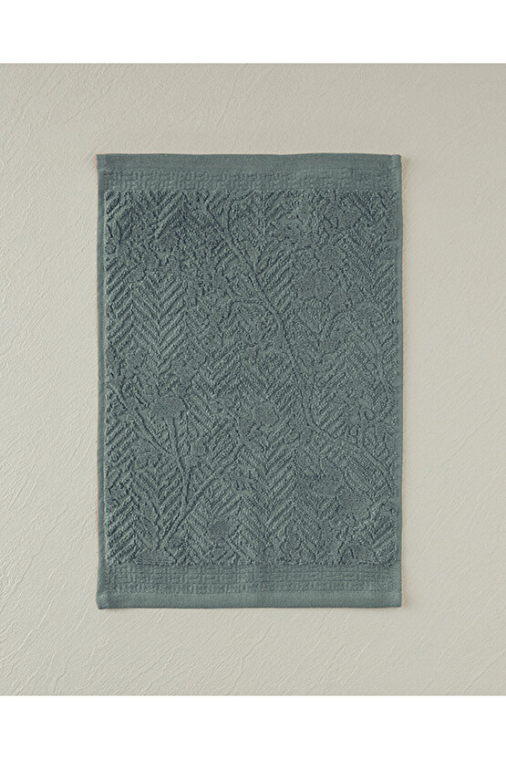 Alyssa Pamuklu Jakarlı El Havlusu Yeşil