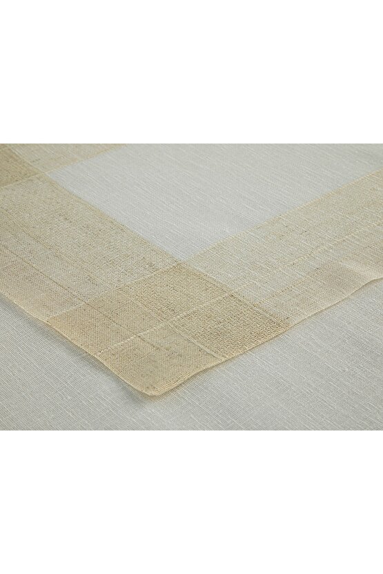 Luxe Linen Look Polyester 2li Amerikan Servis 35x50 cm Bej