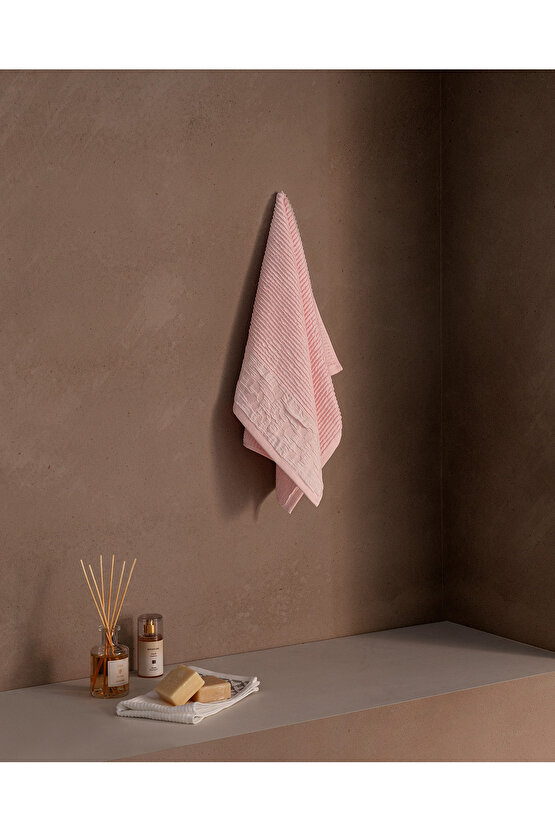 Jemma Yüz Havlusu - Açık Pudra
