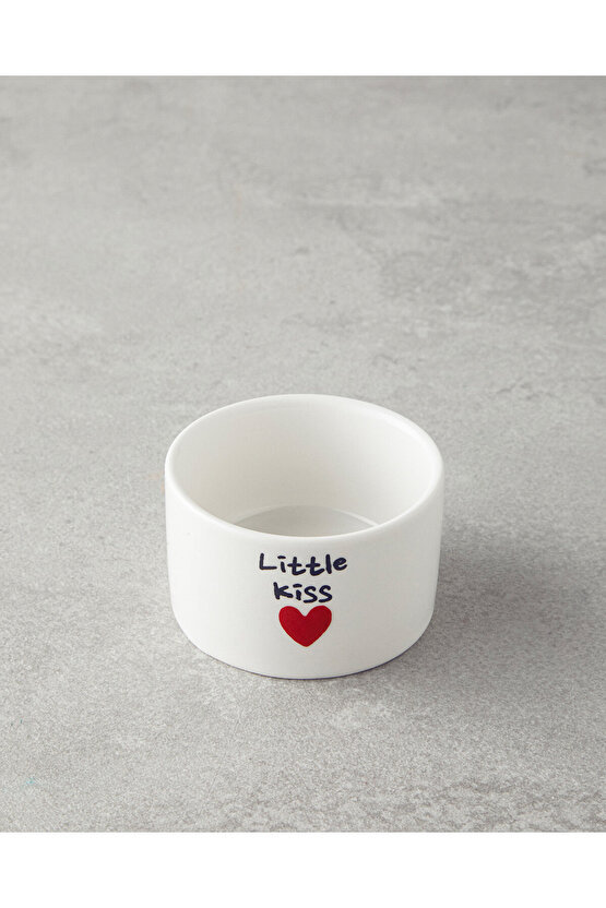 Lovely Stoneware 4lü Çerezlik 6,5 cm Kırmızı