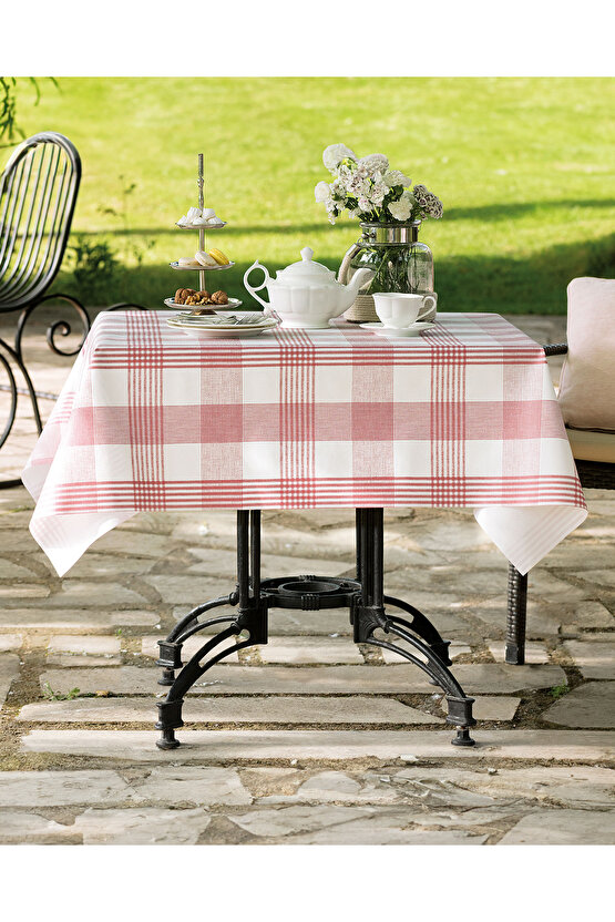 Majori Pvc Masa Örtüsü - Kırmızı - 140x200 cm