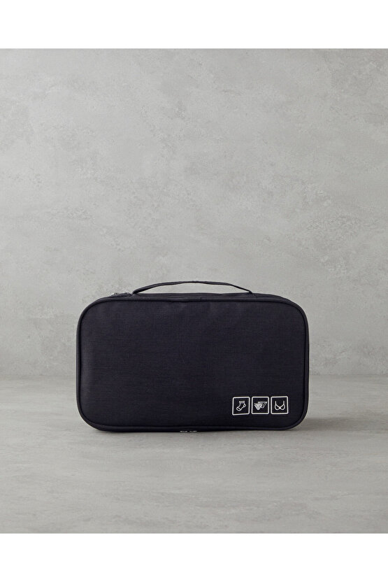 Steve Polyester Organizer Siyah