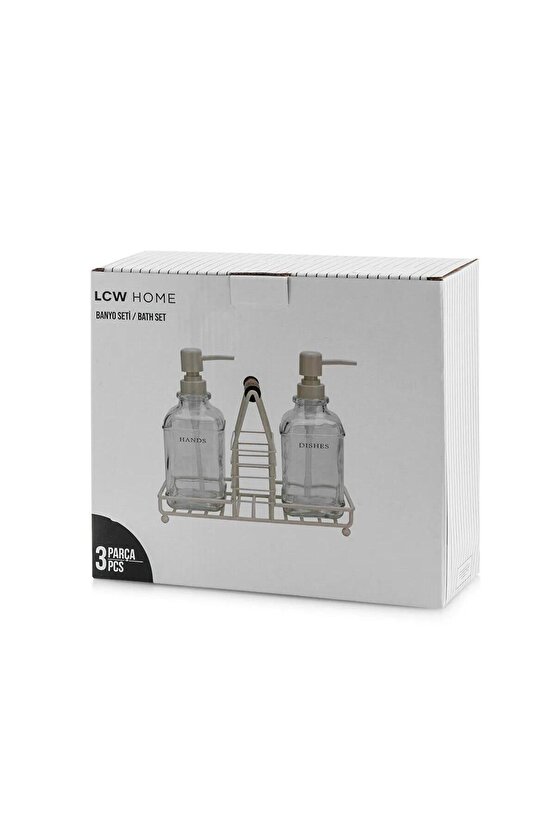 LCW 3 Parça Metal Banyo Seti (W5)