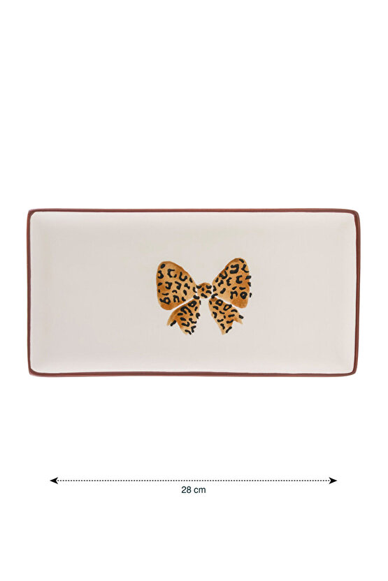 Fiyonk Baskılı Seramik Sunum Tabağı 28 cm