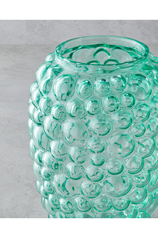 Ella Vazo 25 cm Yeşil