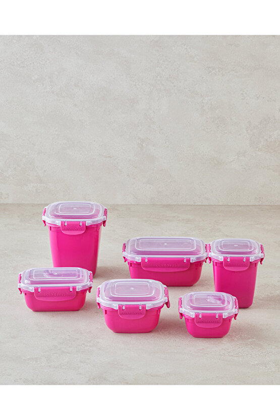 Master Lock Plastik Saklama Kabı Pembe 575 1075 ml