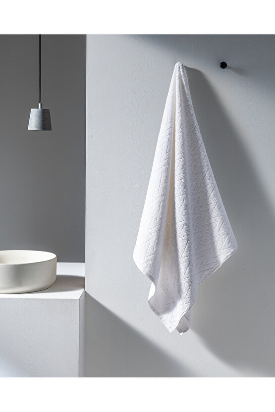 Colette %100 Pamuk Banyo Havlusu - Beyaz
